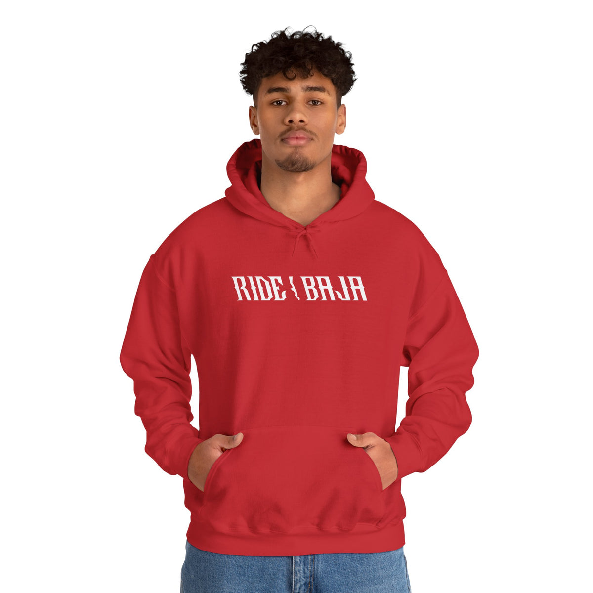 Ride Baja Hoodie — Vintage Off‑Road Motorcycle Pullover
