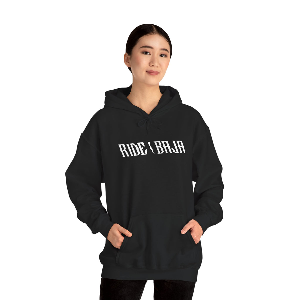 Ride Baja Hoodie — Vintage Off‑Road Motorcycle Pullover