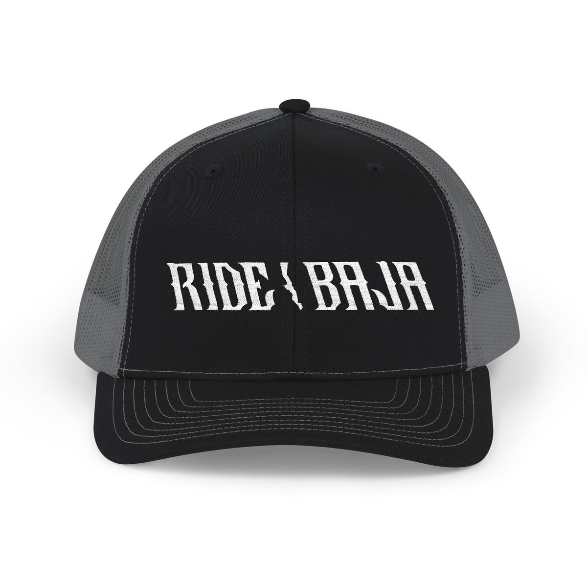 Ride Baja Trucker Cap - Mesh Snapback Hat for Motorcycle & Adventure Fans