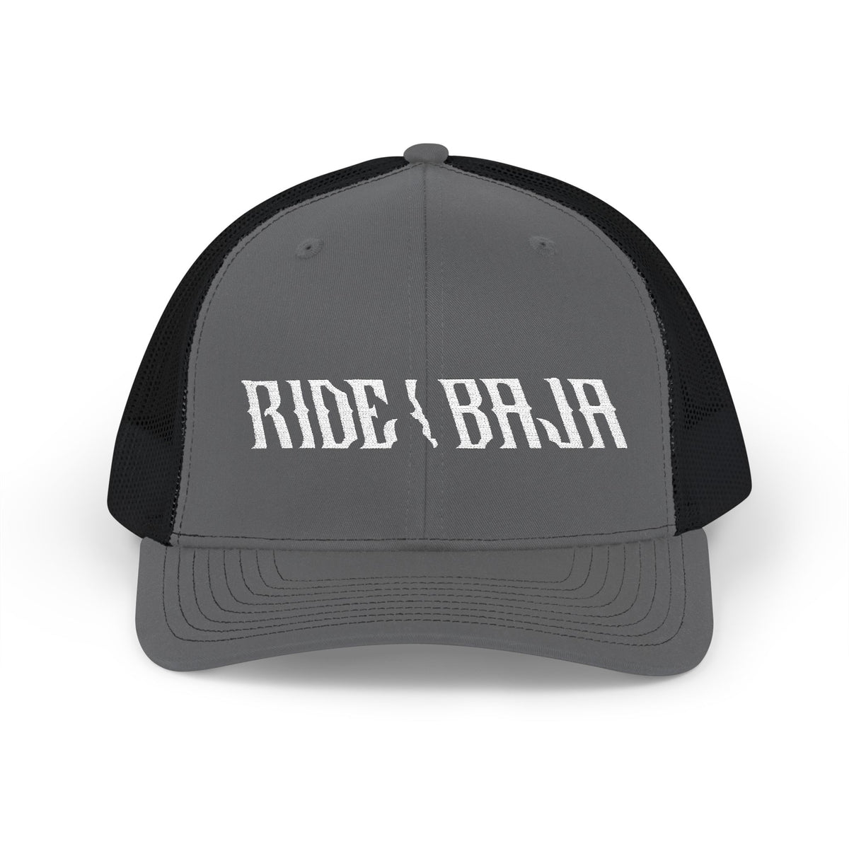 Ride Baja Trucker Cap - Mesh Snapback Hat for Motorcycle & Adventure Fans