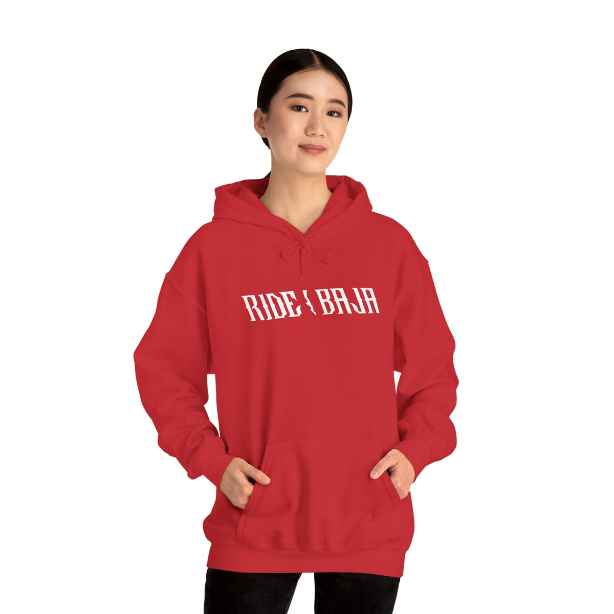 Ride Baja Hoodie — Vintage Off‑Road Motorcycle Pullover