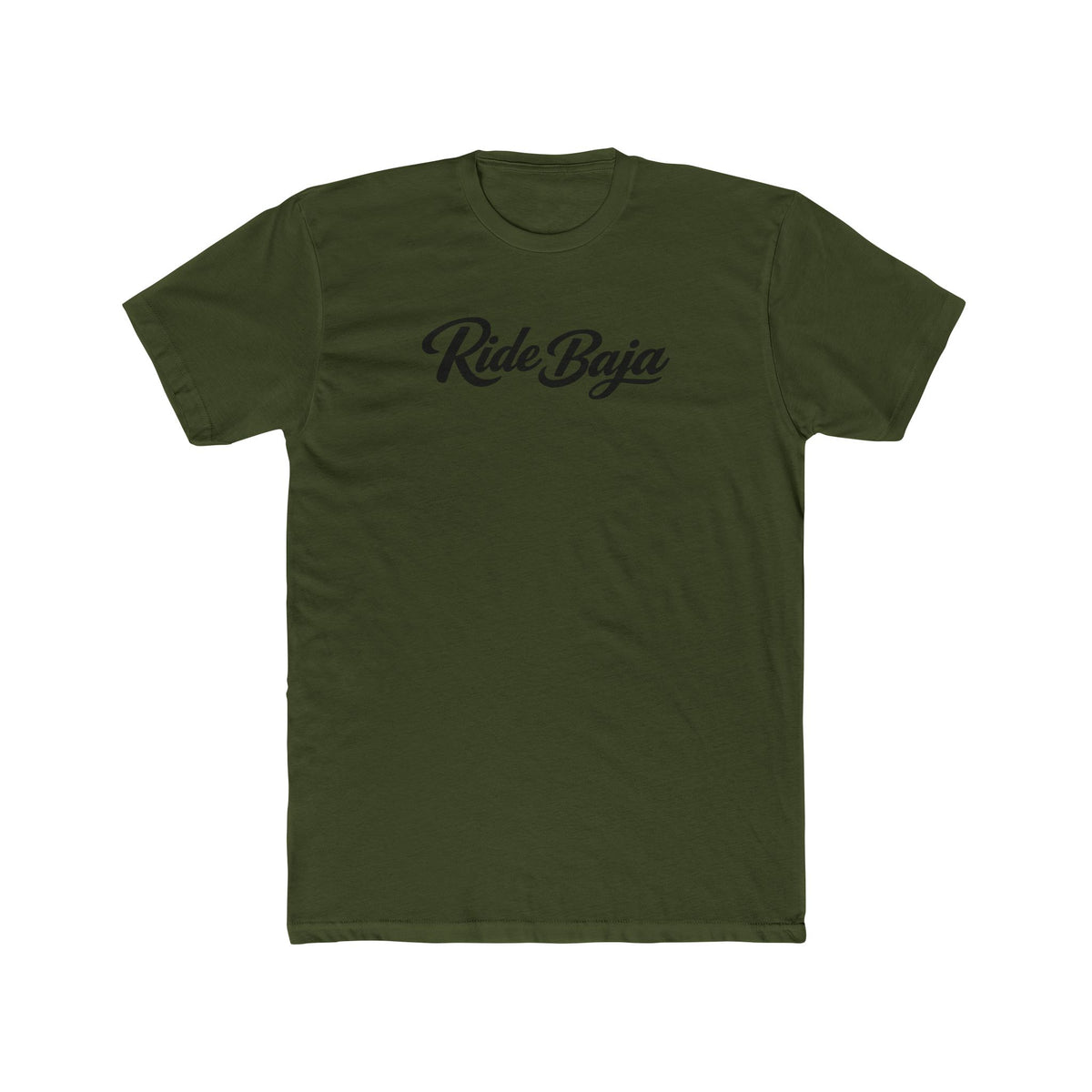 Ride Baja Script T‑Shirt — Vintage Surf/Adventure Tee
