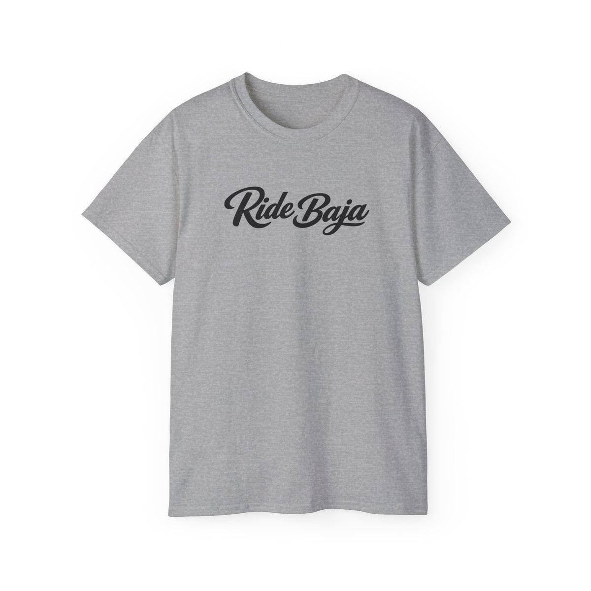 T-Shirt — "Ride Baja" Script Logo Tee