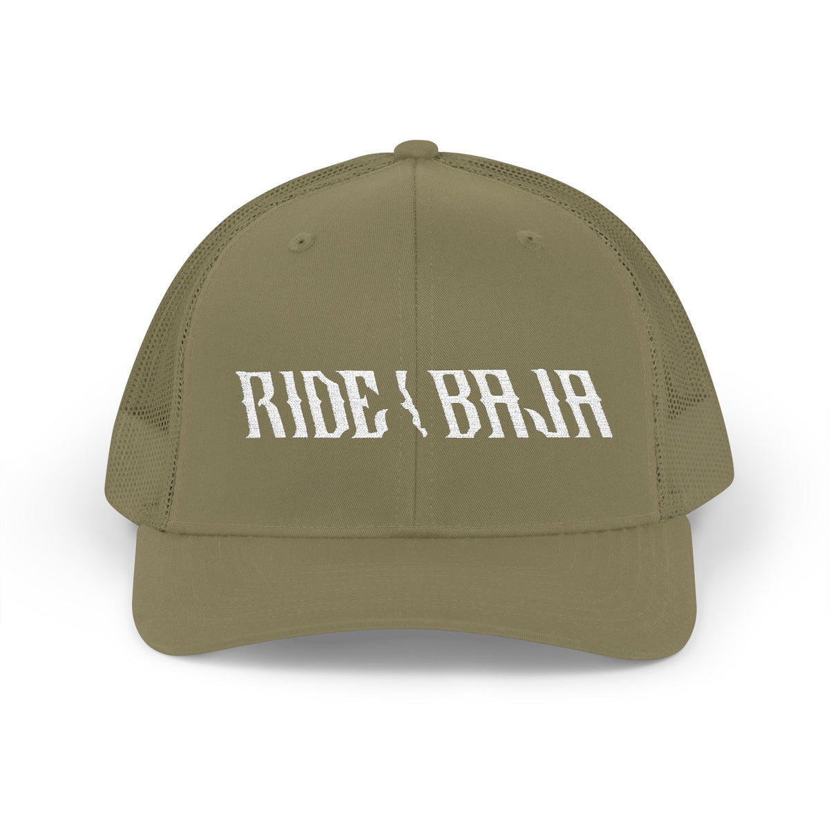Ride Baja Trucker Cap - Mesh Snapback Hat for Motorcycle & Adventure Fans