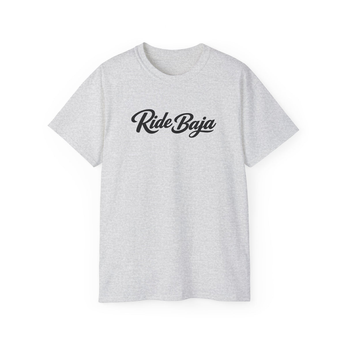 T-Shirt — "Ride Baja" Script Logo Tee