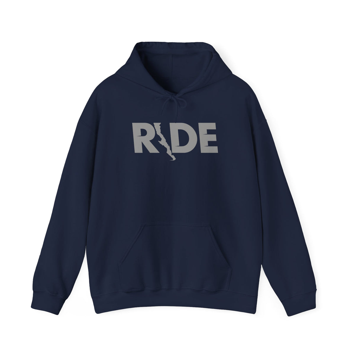 "RIDE" Baja V1 Hoodie - Gray Print