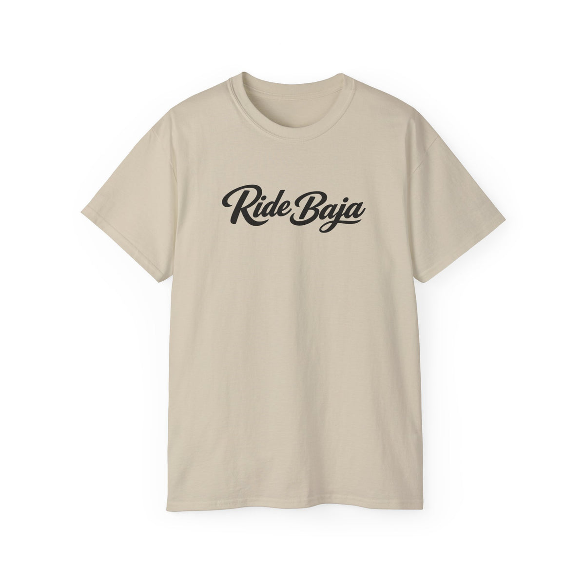 T-Shirt — "Ride Baja" Script Logo Tee