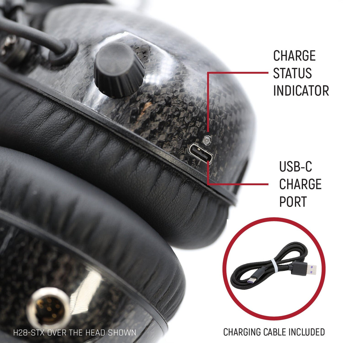 AlphaBass Carbon Fiber Headset for STEREO and OFFROAD Intercoms