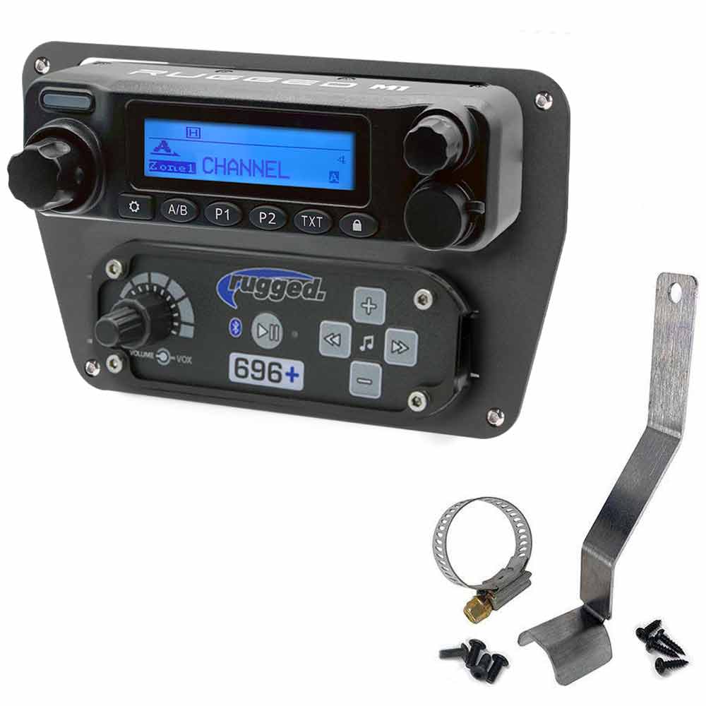 Rugged Radios  Can-Am Commander and Late Model Maverick Complete Communication Kit with Intercom and 2-Way Radio - Dash Mount 