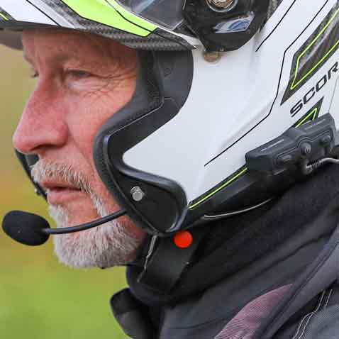 CONNECT BT2 Moto Kit with GMR2 Radio - Bluetooth Headset, Super Sport Harness, and Handlebar Push-To-Talk