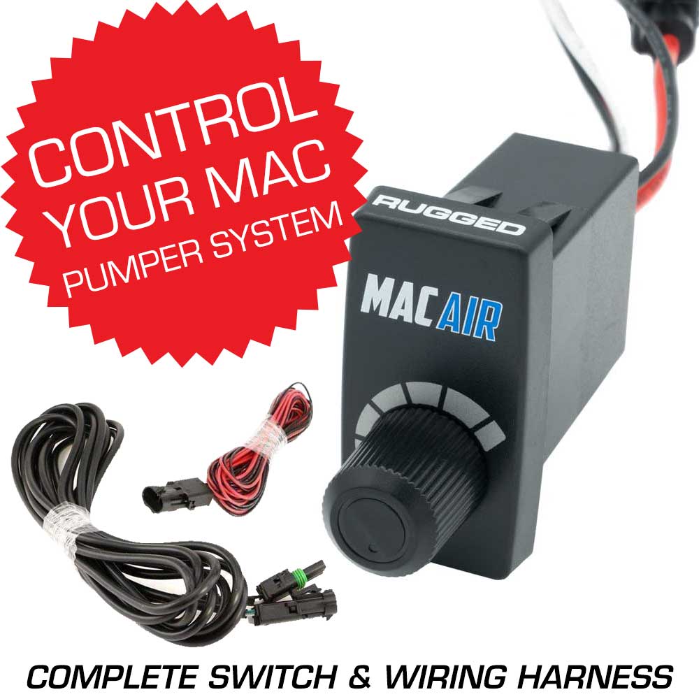 Rocker Switch Variable Speed Controller (VSC) for MAC Helmet Air Pumper - Complete Switch &amp; Wiring Harness