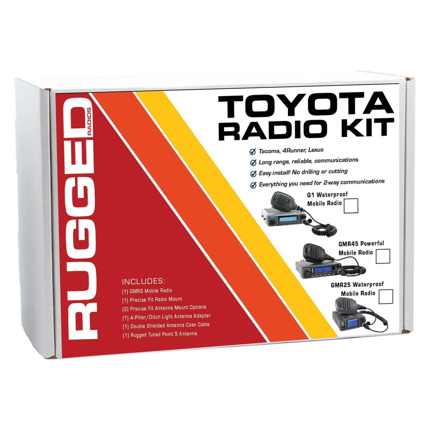 Toyota Tacoma, 4Runner, Lexus Two-Way GMRS Mobile Radio Kit