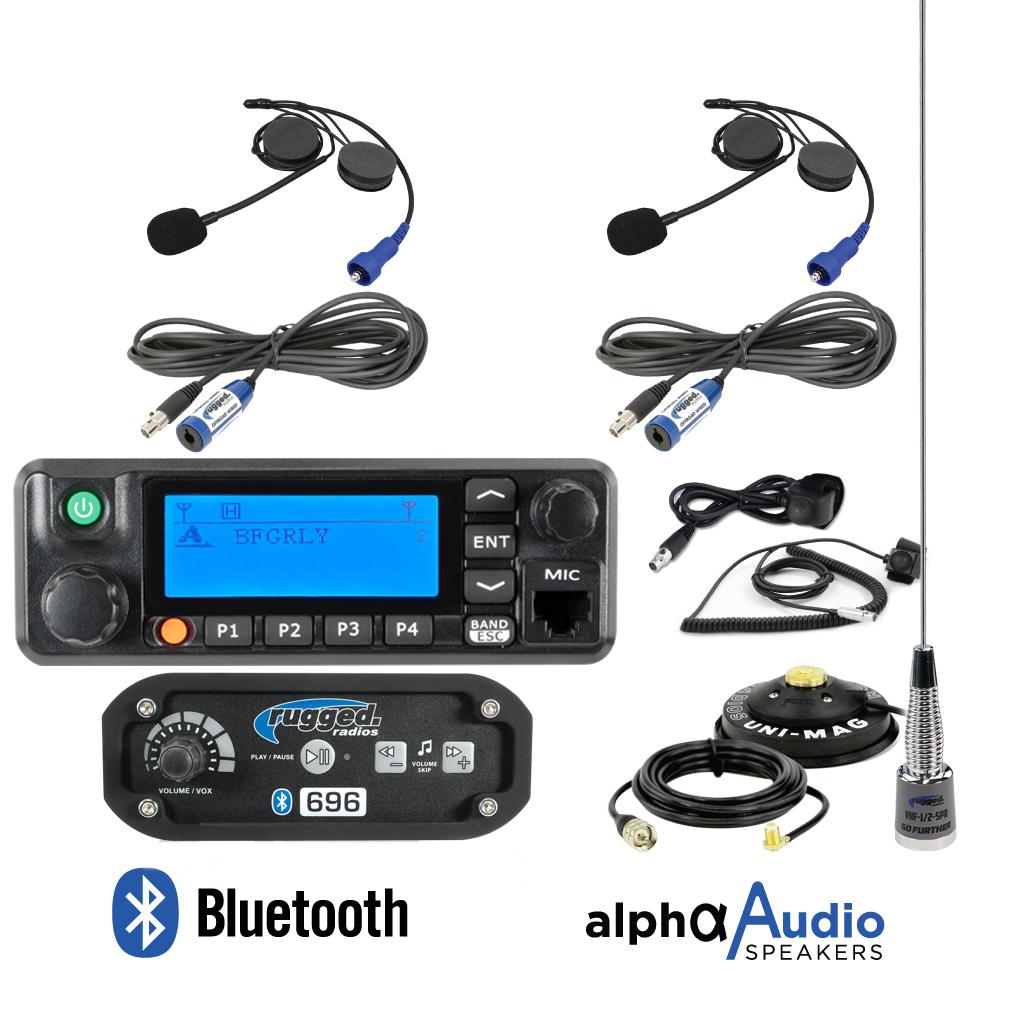 RRP696 2-Place Intercom with Digital Mobile Radio and Alpha Audio Helmet Kits