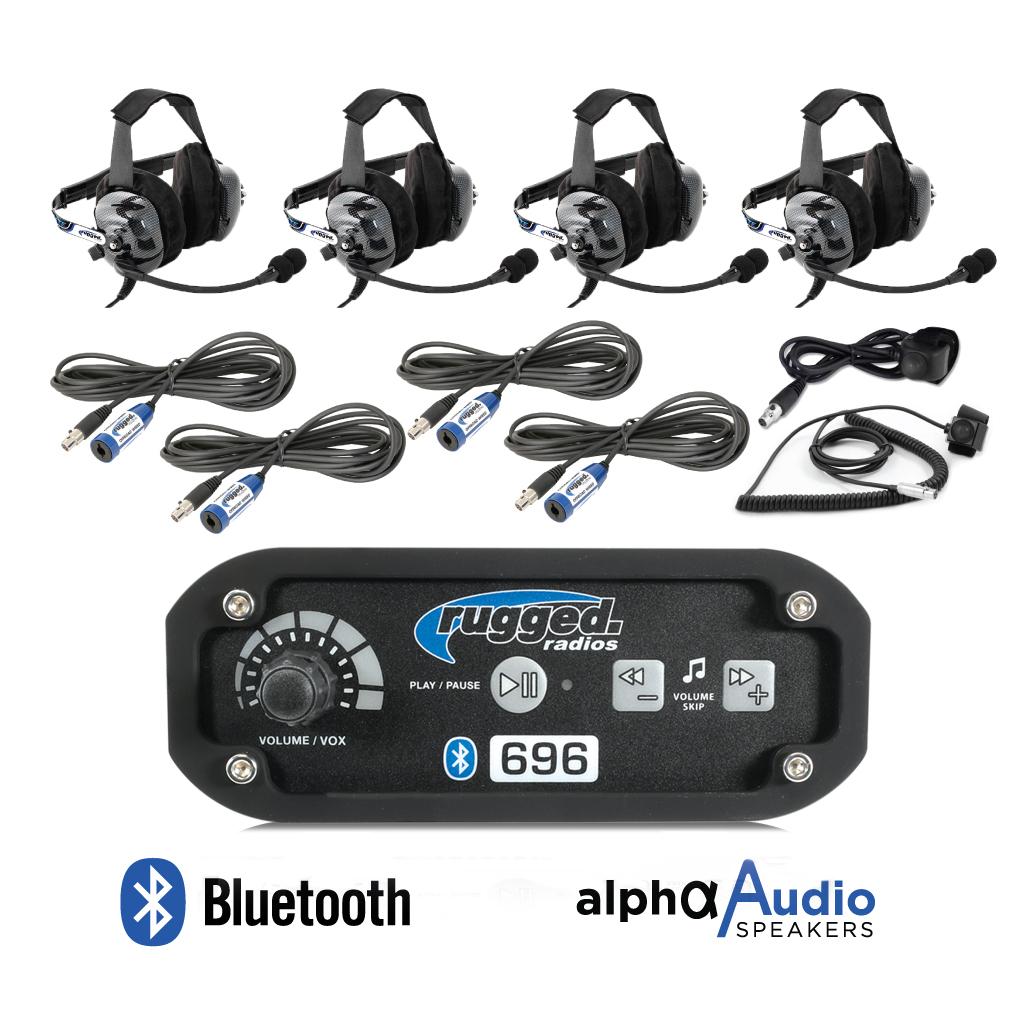 696 4 Place Intercom System With BTH Ultimate Headsets &amp; PTTs