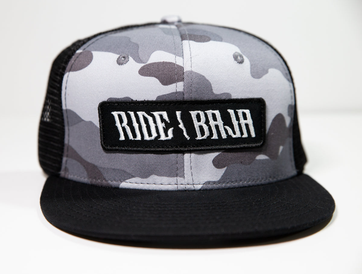 Classic Ride Baja Patch Hat- Snow Camo