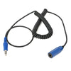 Coiled Offroad Headset To Intercom Extension Cable