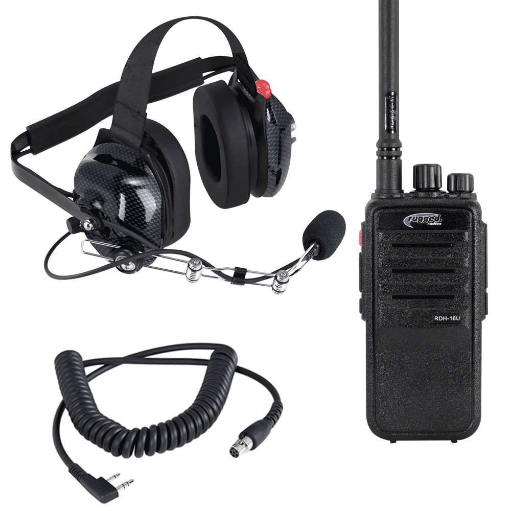 V3 5-Watt Radio And Headset Crew Chief/Spotter Packaqe