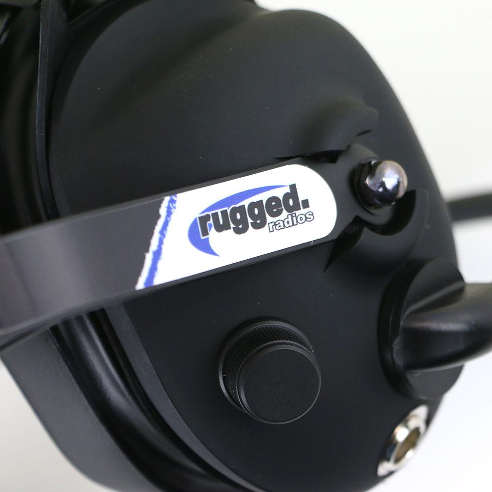 Rubberized 2-Way Radio Headset With PTT And Vol ume Control