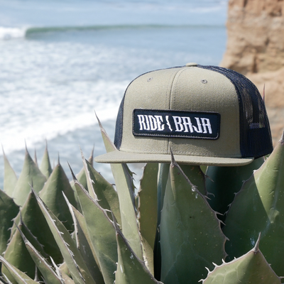 Ride Baja Patch Hat - Green / Black Mesh