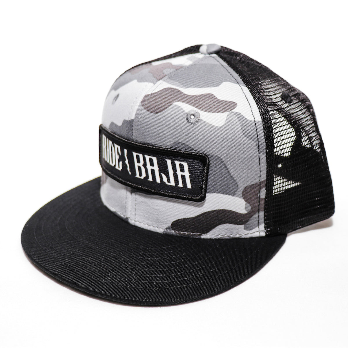 Classic Ride Baja Patch Hat - Snow Camo