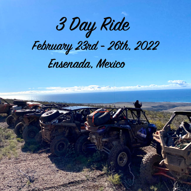 3 day utv ride baja mexico february 23rd, 2022