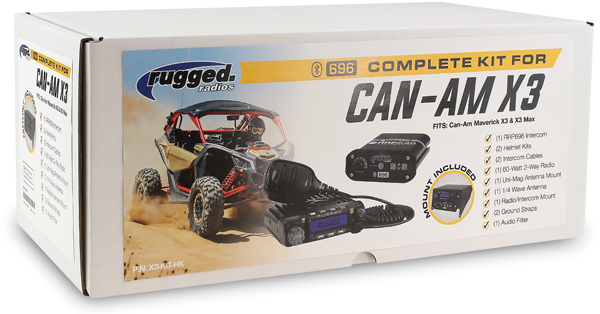 Complete UTV Kit for Can-Am X3 with Dash Mount